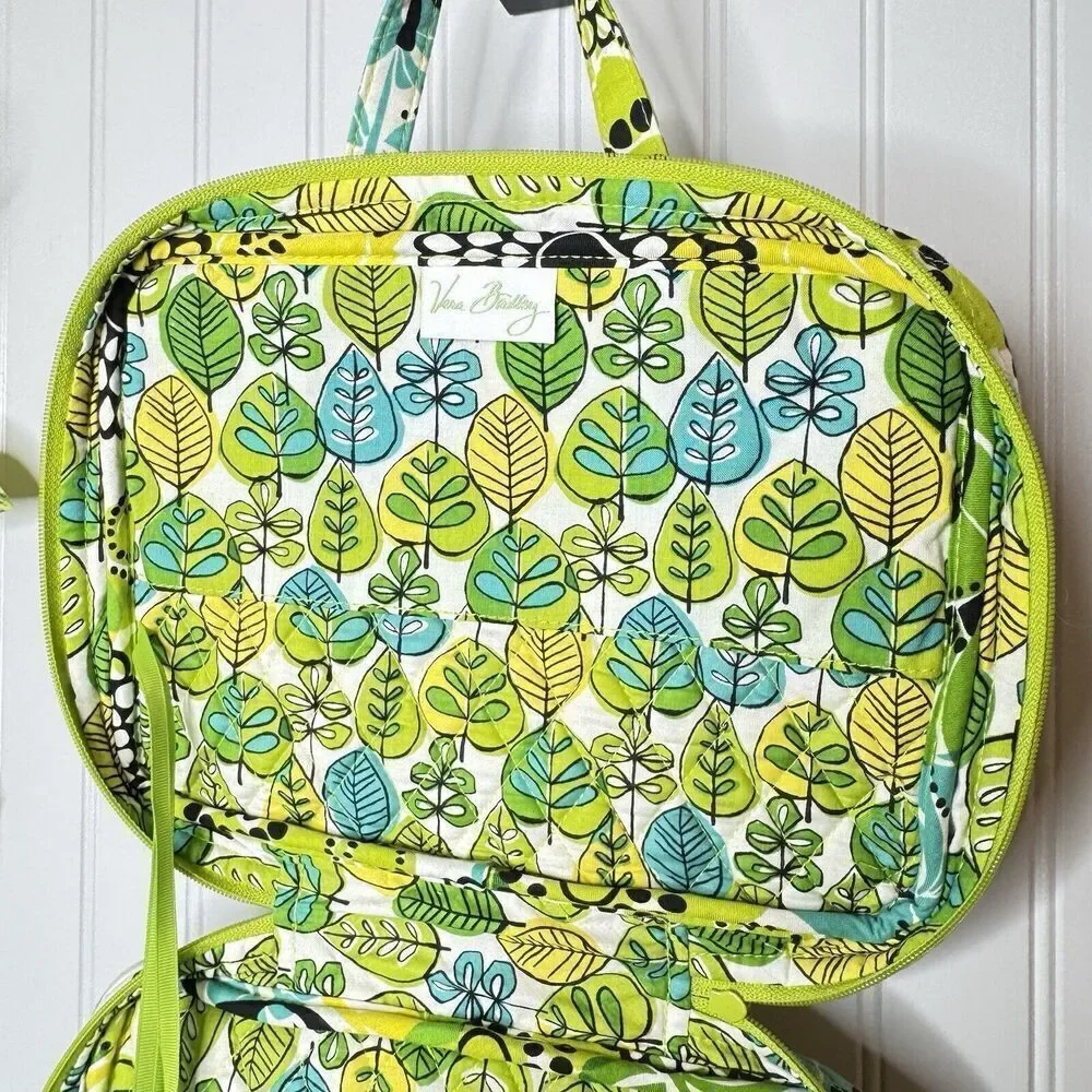 VERA BRADLEY Lime's Limes Up Good Book Bible Cover Floral Green Yellow Teal